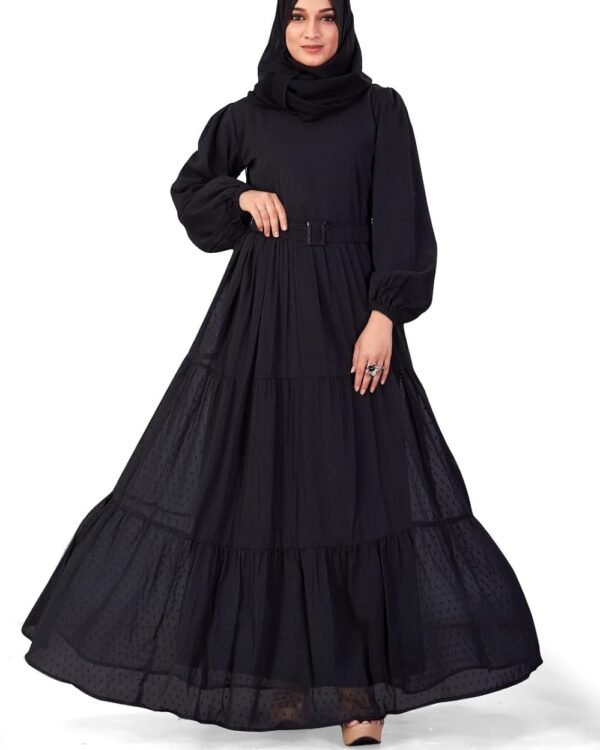 Georgette Abaya - Abaya Georgette Full Sleeve Length Stylish