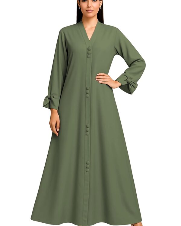 Abaya - ABAYA WITH BOW SLEEVES - V
