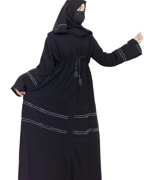 Abaya - Black Abaya Stone Work For Women