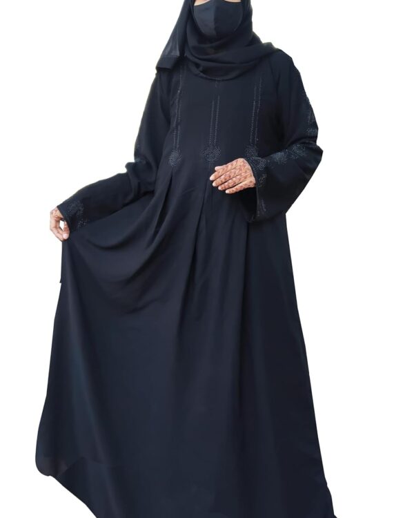 Abaya - Black Abaya Stone Work For Women