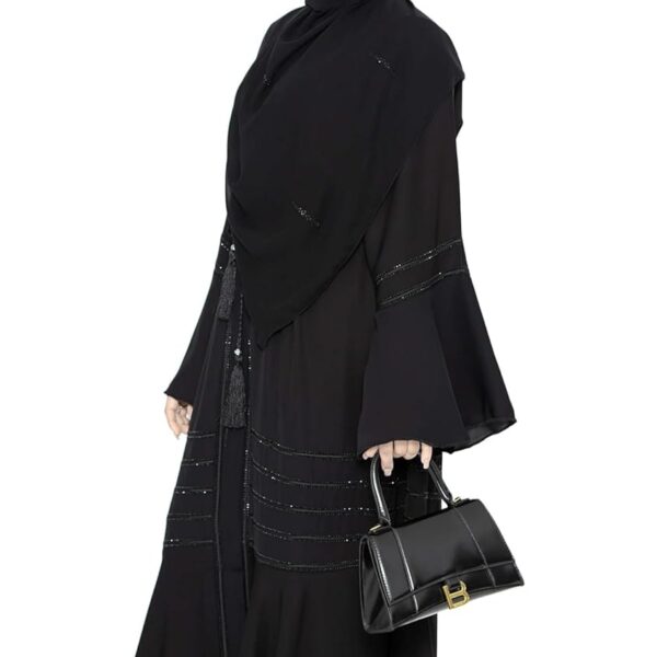 Abaya - Black Abaya Stone Work For Women