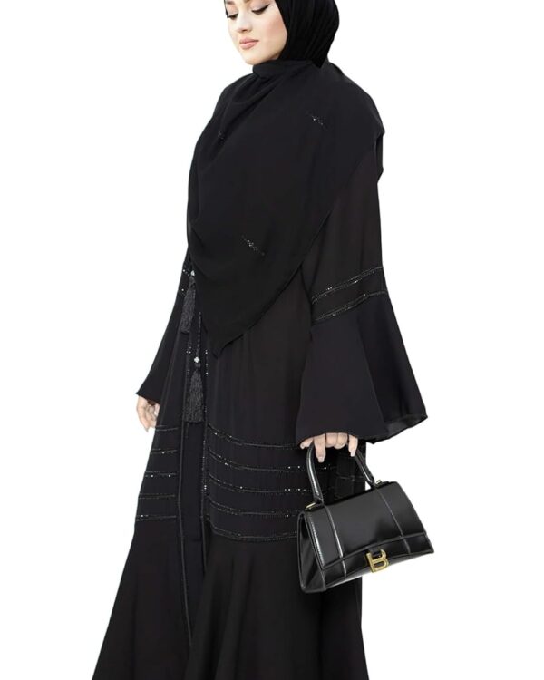 Abaya - Black Abaya Stone Work For Women