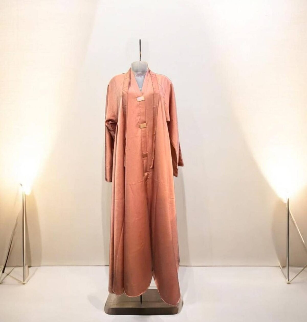 HAYA FASHION Cotton Silk Self Design Abaya With Hijab