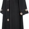 HAYA FASHION Cotton Silk Self Design Abaya With Hijab