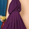 MIRABHAYA Cotton Blend Abaya With Hijab