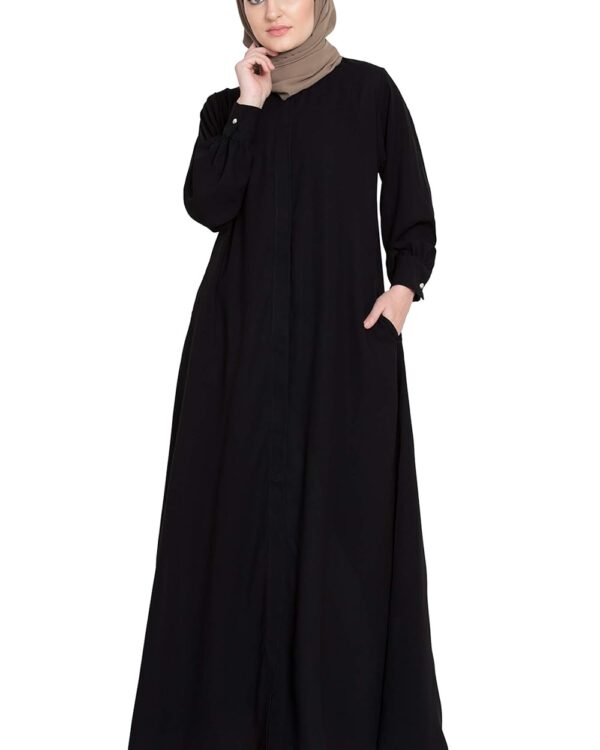 Abaya - NAZNEEN Front open cuff and band