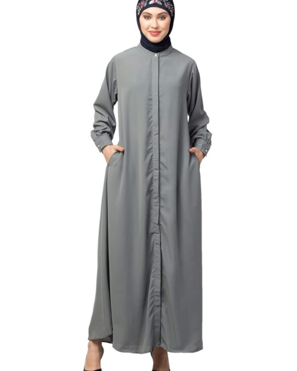 Abaya - NAZNEEN Front open cuff and band