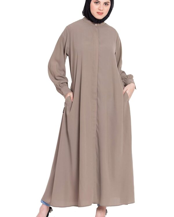 Abaya - NAZNEEN Front open cuff and band