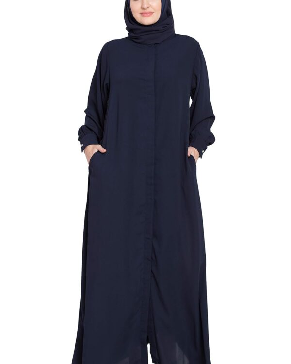 Abaya - NAZNEEN Front open cuff and band