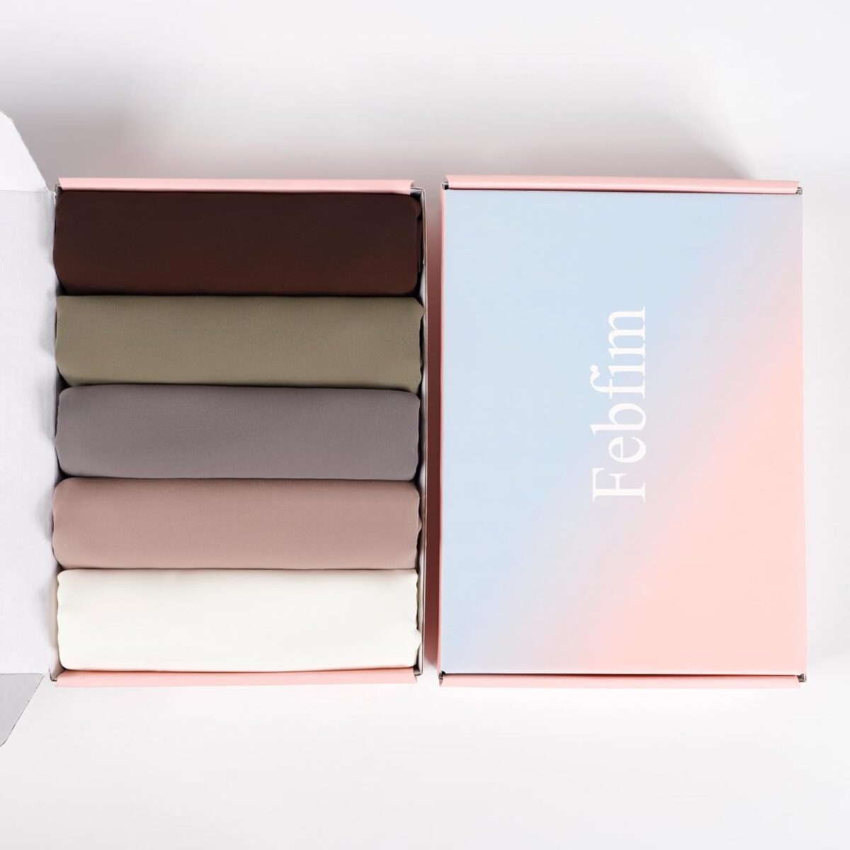 NW 4 PCS Muslim Women Soft Premium Solid Chiffon Hijab Scarves Shawl Long Scarf Wrap Scarves with Gift Box