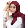 Premium Muna Satin Hijab | Pack of 1 | 200 cm x 70 cm | Elegant Choice for All Occasions – Parties, Weddings & Festivals |