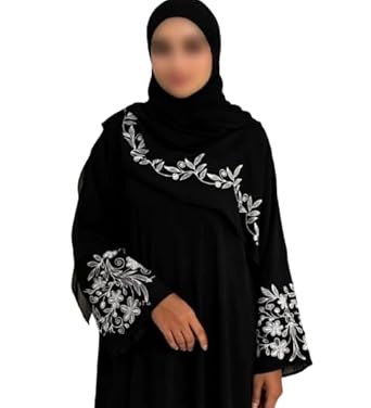 Firdous Abaya - Women Firdaus Fabric Embroidered Abaya Burqa