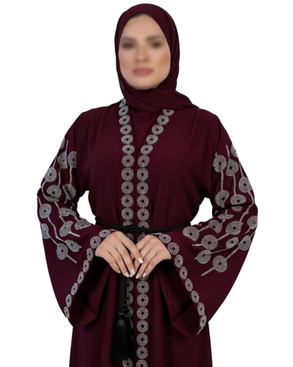 Firdous Abaya - Women Firdous Fabric Embellished Abaya |