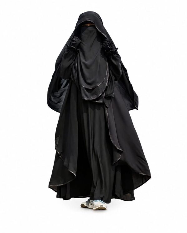 Abaya - Women’s black Mohua Burkha with Niqab