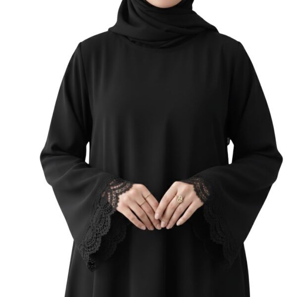 Firdous Abaya - Women’s Premium Black Firdous Abaya with