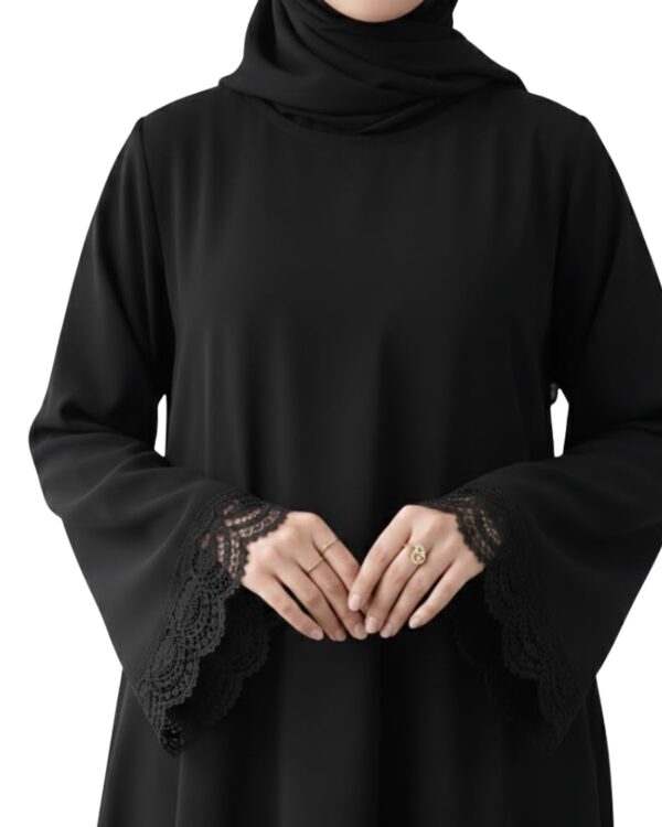 Firdous Abaya - Women’s Premium Black Firdous Abaya with
